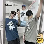 ⚡OPBRAND_SHOP⚡小天使 地球 世界和平 純棉 短T 短袖 男女皆可 休閒 情侶款 街頭 落肩寬鬆 多色 圖騰