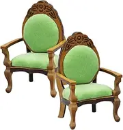 Miniature Armchair Model 1:12 Scale Dollhouse Furniture Wooden Mini Chair for Decorative Set