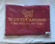 New Scotty Cameron Scotty Dog Fine Milled Putters Towel 2010 Red and Gold