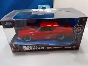 2022 Fast & Furious Dom's Chevrolet Chevelle SS Red Diecast 1:32 Scale Free Ship