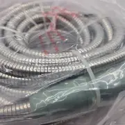 Bernini 50' No-Kink Expandable Metal Hose with Nozzle - Moss - New