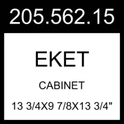 IKEA EKET Cabinet Light Gray-blue 13 3/4x9 7/8x13 3/4" 205.562.15