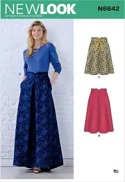 New Look Sewing Pattern N6642 6642 Misses' Raised Waist Skirts