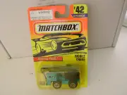 1996 MATCHBOX SUPERFAST #42 BLUE MOBILE CRANE NEW ON CARD