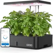 Idoo Wifi Smart Garden, 12 Pods Hydroponics Growing System with APP Controlle...