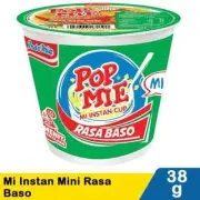 Pop Instant Noodles Mini Beef Meatball 35G