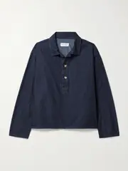 [Nili Lotan] Nili Lotan - Harper Denim Shirt - Blue - medium medium Blue