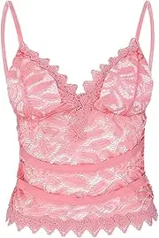 [Generic] Nightgown Sexy with Bra Cups Lingerie Yoga Bra Tops Belts Bra Cami Wirefree Women Comfort with Garter Sexy Womens Matching Set