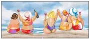 Ladies That Dine Framed Canvas 50x120cm