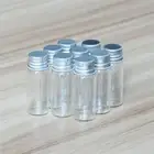 4ML Screw Aluminum Vials Glass Bottles Tiny Storing 20-200PCS Perfume Essential