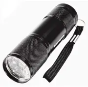 3.5” Mini Flashlight 9 LED Super Bright With Batteries Pocket Keychain Light.