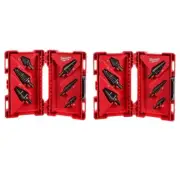 Milwaukee Drill Bit Combination Sets Oxide Step Jam-Free 3-Flat Black 12-PCs