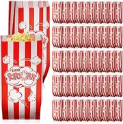 iplusmile Popcorn Candy Packaging Bag 100 Pcs Paper Snack Bags Stripe Design Night