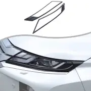 For Mitsubishi L200 Triton 19-23 Headlight Protection Trim Cover ABS Matt Black