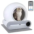 Auto Smart Cat Litter Box, Self Cleaning, Fully Enclosed, Pet Toilet Tray, 65L