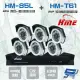 昌運監視器 環名組合HM-NT85L 8路錄影主機+HM-T161 200萬紅外線彩色管型攝影機*6【全壘打★APP下單跨店最高20%點數回饋!!】