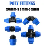 POLY PUSH TO CONNECT 快速接頭管接頭智能耦合器彎頭三通端蓋 20MM 25MM 32MM