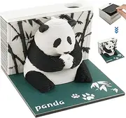 3D Calendar Panda, 3D Notepad Calendar 2025, Notes Tear-Away 3D Notepad Calendar Creative Desk Calendar for Home Office Desktop Decoration