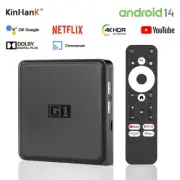 KINHANK G1 Android TV Box, Netflix 4K Ultra HD Google Certified WiFi6 Streaming