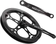 KICHOUSE Mountain Bike Crankset Replacement Single Chain Wheel Hand Crank Bike Accessories