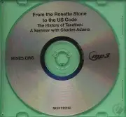From the Rosetta Stone to US Code History of Taxarion by Charles Adams MP3 CD