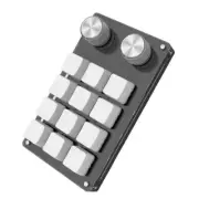 Type-C Mini 12 Keys+2 Knobs Mechanical Keyboard Programmable Keypad Plug&Play