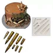 Bullet Silicone Cake Fondant Decor Sugarcraft Mold Chocolate Baking Mould Tool