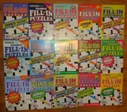 Lot of 10 Penny Press Fill-Ins Puzzle Books UNSORTED Famous Classic Favorite