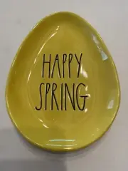 Rae Dunn Artisan Collection By Magenta Happy Spring Yellow Egg Plate