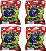 Party Animal Mad Lids MLB Series Baseball Figures Gift Set Party Bundle, Lot of 4 Mystery Packs (MLB Mad Lids Series 1-4 Pack Lot)