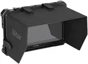 Nitze Cage for Atomos Shinobi II Monitor with Built-in Cold Shoe, NATO Rail, and PU Leather Sunhood