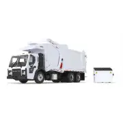First Gear 10-4235 1:34 White Mack LR Refuse Truck w/Front Loader & Trash Bin