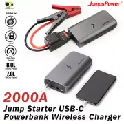 2000A JumpsPower Jump Starter Powerbank 37000mWh 12V Phone Car Charger GTS