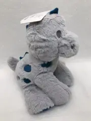 Kelly Baby Gray Blue Dinosaur Plush Soft Stuffed Sitting 11" Dino Rattle Toy NEW