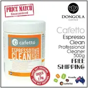 CAFETTO 500g ESPRESSO CLEAN Coffee Machine Cleaner Professional Cleaning Powder
