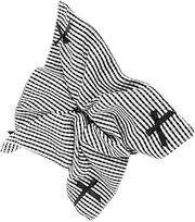 PACKOVE Large Black White Plaid Bow Scrunchies for Women Hair Accessories Stylish Hair Tie Elegant Design Multifunctional Use for Any Occasion