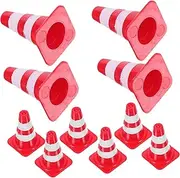 LOPUNER 20pcs Miniature Traffic Cones Road Construction Models Educational Learning for Sand Table Decoration Micro Landscape Props