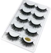 5 Pairs 3D Natural Thick False Fake Eyelashes Eye Lashes Mink Makeup Extension for Makeup Enhancement