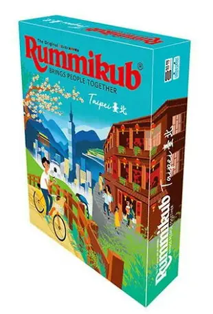 拉密城市版 臺北 Rummikub Taipei 繁體中文版 高雄龐奇桌遊 正版桌遊專賣 熱門桌遊商品