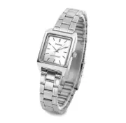 Casio Woman Watch Analog Metal Silver Band LTP-V007D-7E
