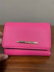 ALDO Jonai Pink Trifold Wallet w/ Gold Hardware