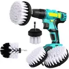 4PCS Drill Cleaning Brush Set Power Drill Attachment Grout Tile Cleaner Scrub