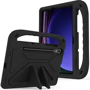 [Jarttarn] Kids Case Compatible with Samsung Galaxy Tab S9 FE SM-X510/SM-X516 11inch,Light Weight Shock Proof Handle Stand Kids Friendly Protective Cover Case Tablet Slim Cover Shell (Black)