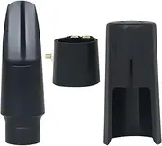 Lightweight Alto Saxophone Mouthpiece, Sax Flute Head Cap Set, 3-Piece Mouthpiece Kit, PP Ligature Clip, Durable Instrument Accessories for Sax Players