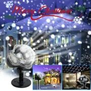 Christmas Snowflake Projector Outdoor LED Snowfall Laser Light Landscape +Remote