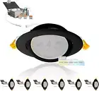Black 4 Inch Gimbal LED Recessed Lighting, 2700K/3000K/3500K/4000K/5000K Selecta