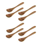 2x 4pcs Davis & Waddell Acacia Wood Dip Serving Spoon Set Utensil 13.5x3cm NTRL