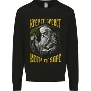 Crypto Keep it Secret Wizard Bitcoin Kids Sweatshirt Jumper