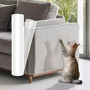 Cat Furniture Protector Tape 11.8"x118" Anti Cat Scratch Protector Transparent Furniture Protection Film