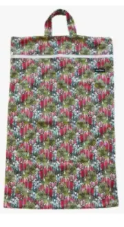 Brolly Sheets SnazziPants Wet Bag Large with Handle ~ Retro Buds 65x40cm ~ New